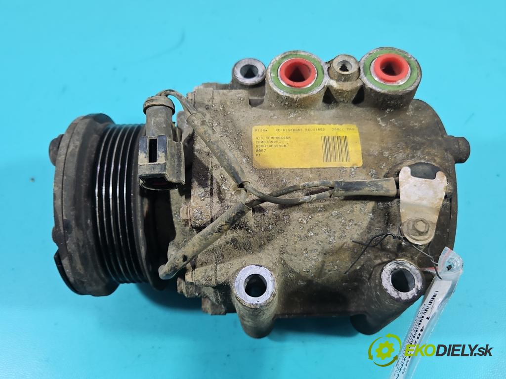 Ford Fiesta Mk6 2002-2008 1.3 60 HP manual 44 kW 1299 cm3 3- Kompresor: klimatizácie 6S6H19D629CA (Kompresor klimatizácie)