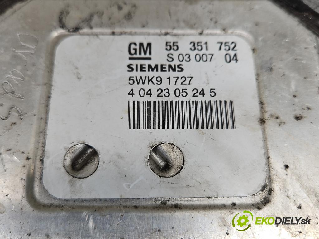 Opel Zafira A 1999-2005 1.8 16V 125 HP manual 92 kW 1796 cm3 5- riadiaca jednotka motora 55351752