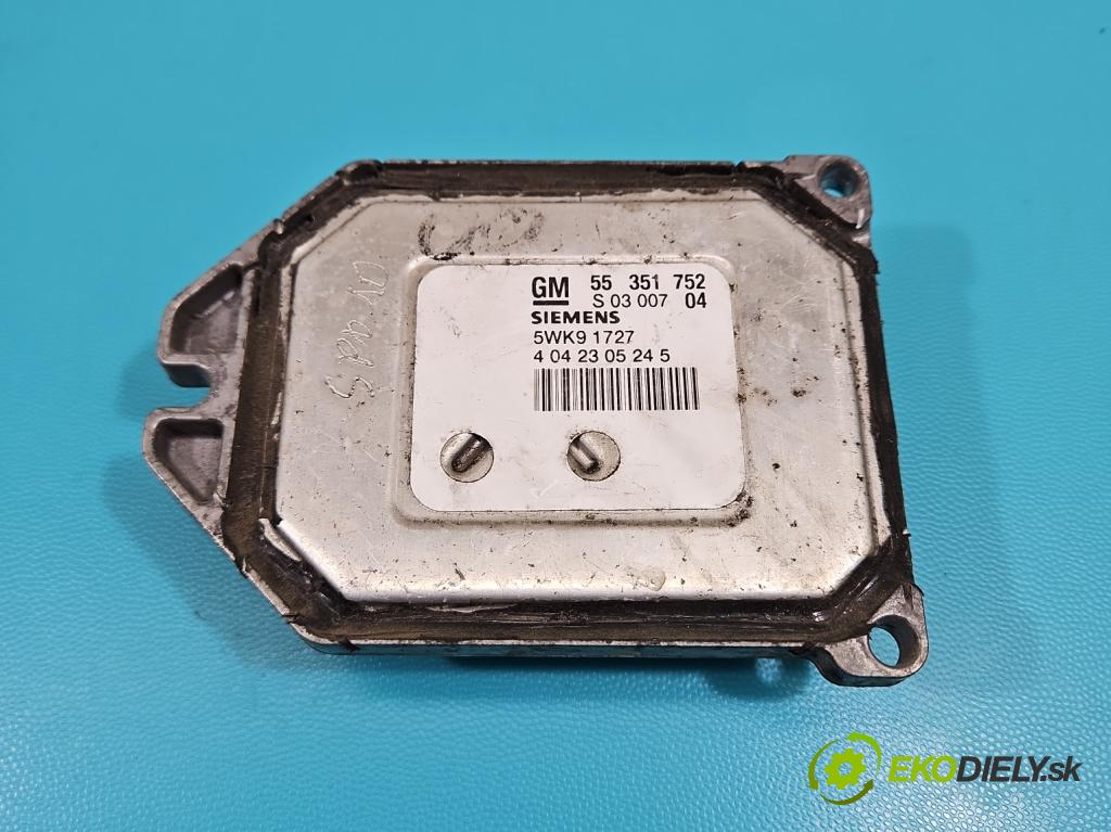 Opel Zafira A 1999-2005 1.8 16V 125 HP manual 92 kW 1796 cm3 5- riadiaca jednotka motora 55351752