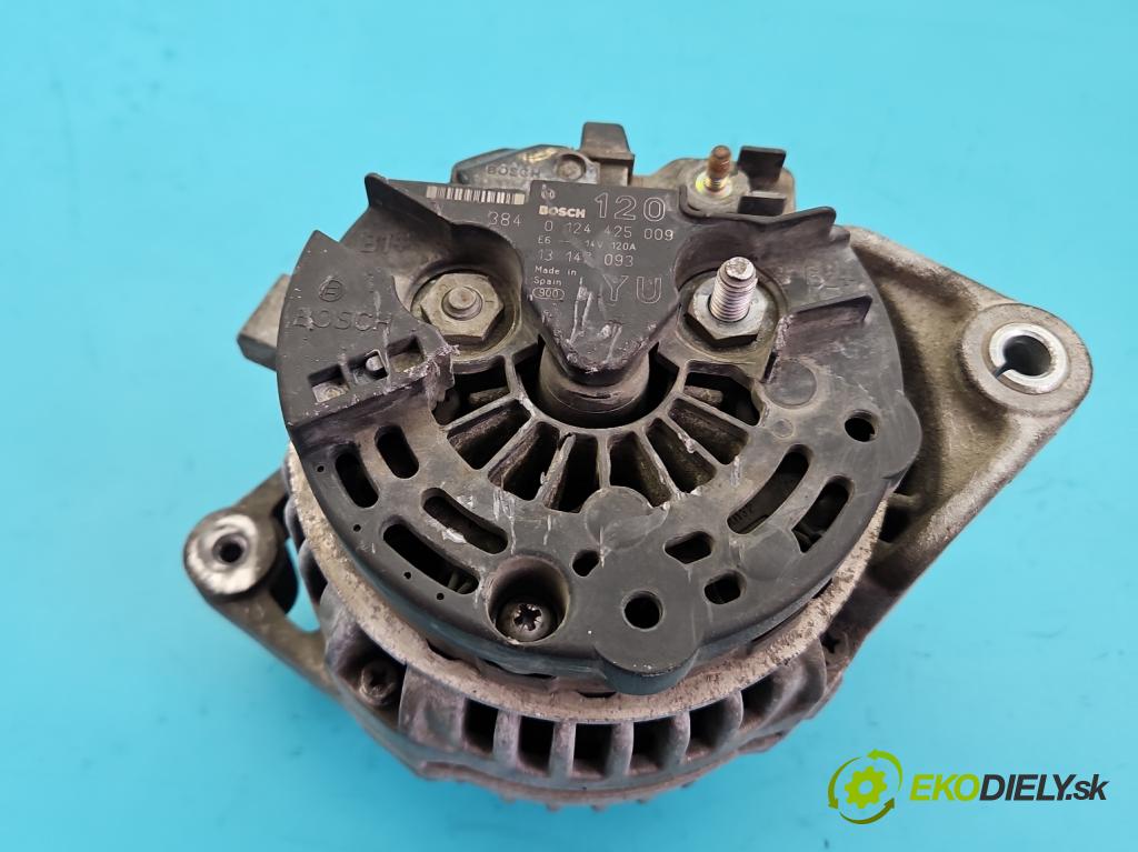 Opel Zafira A 1999-2005 1.8 16V 125 HP manual 92 kW 1796 cm3 5- Alternator 0124425009 (Alternátor)