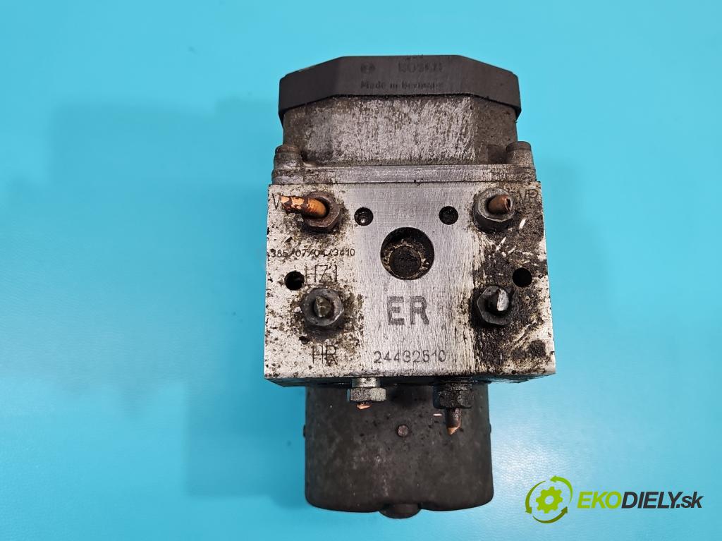 Opel Zafira A 1999-2005 1.8 16V 125 HP manual 92 kW 1796 cm3 5- čerpadlo abs 0265220636 (Pumpa ABS)