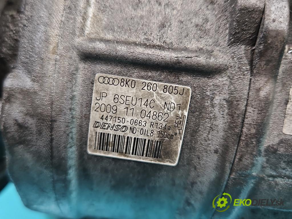 Audi A4 B8 2007-2015 3.0 tdi 239KM automatic 176 kW 2967 cm3 5- Kompresor: klimatizácie 8K0260805J (Kompresor klimatizácie)