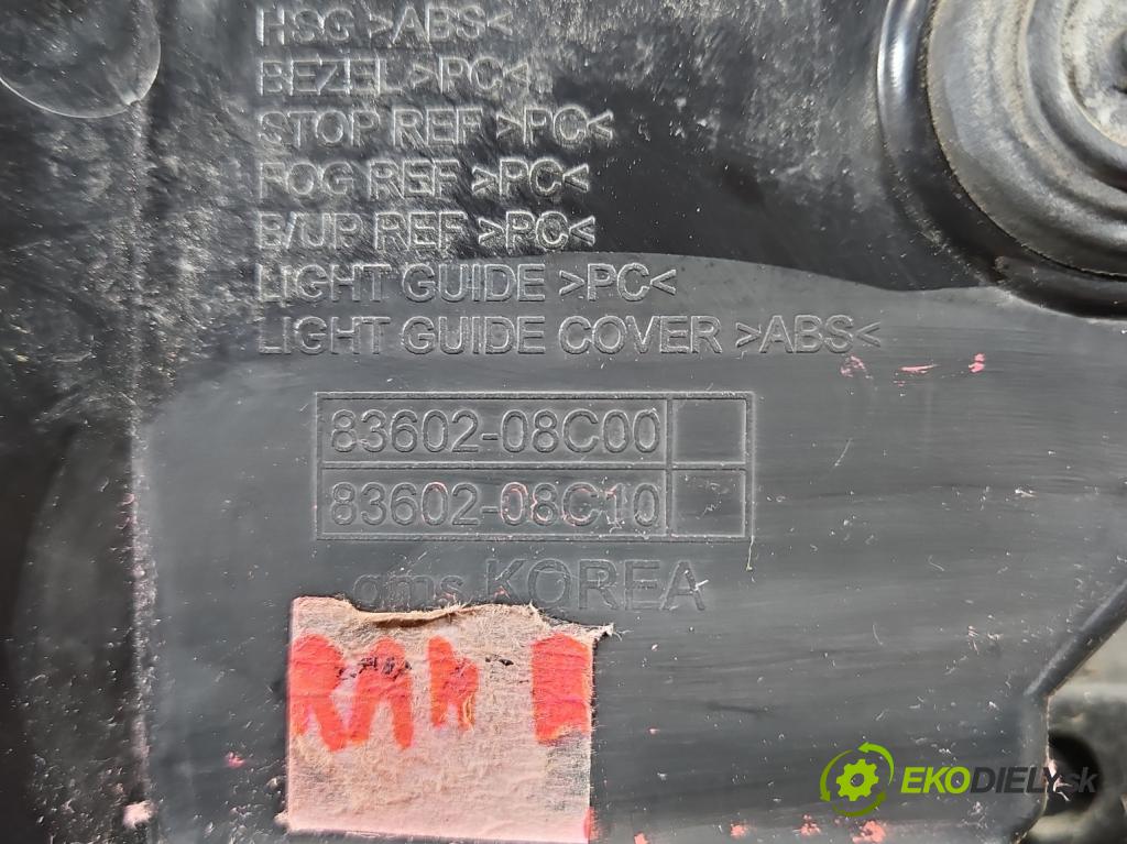 Ssangyong Rexton I 2001-2017 2.0 (671960) 155 HP automatic 114 kW 1998 cm3 5- svetlo / reflektor zadné pravé 83602-08C00 (Kľučka dverí ostatné)