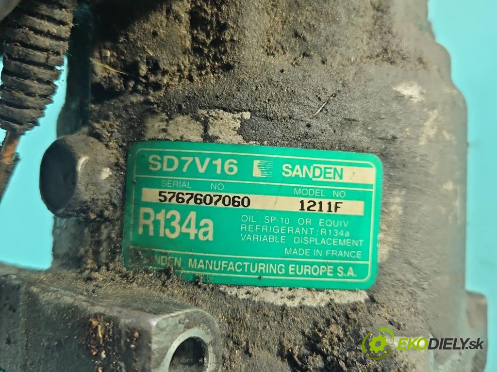 Peugeot 607 2.2 16V 158 HP automatic 116 kW 2230 cm3 4- Kompresor: klimatizácie 5767607060 (Kompresor klimatizácie)