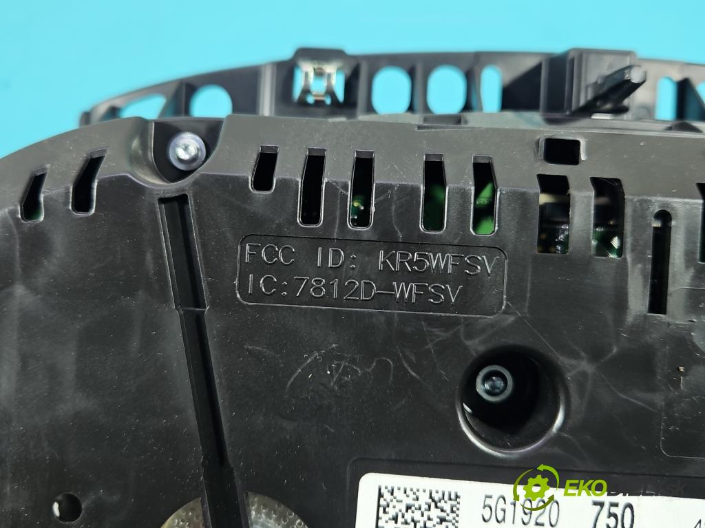 Vw Golf VII 2012-2020 1.4 TSI 150 HP automatic 110 kW 1395 cm3 5- prístrojovka/ budíky 5G1920750 (Prístrojová doska)