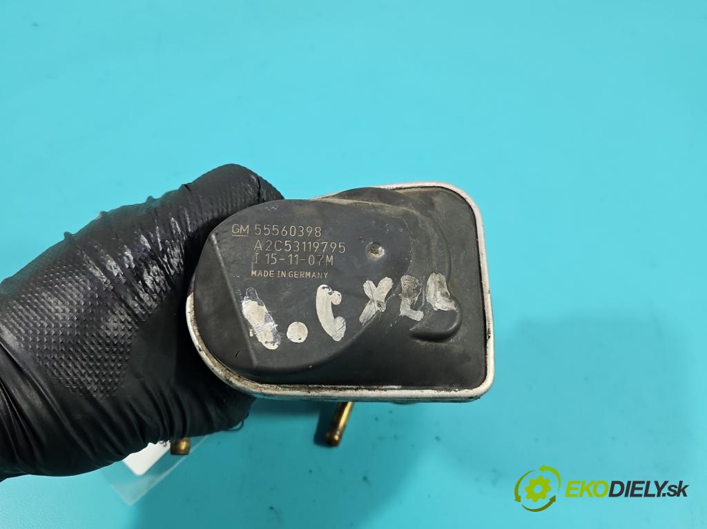 Opel Astra III 2004-2014 1.6 16V 105 HP manual 77 kW 1598 cm3 5- klapka 55560398 (Škrtiaca klapka)