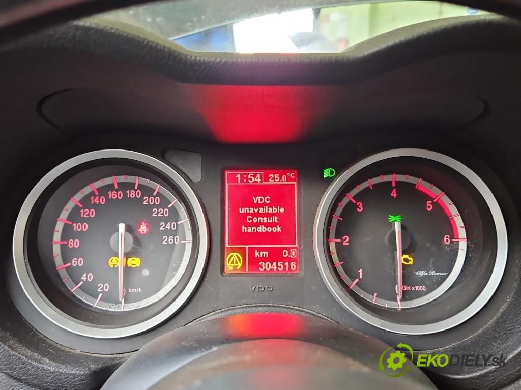 Alfa romeo 159 2.4 jtd 200 HP manual 147 kW 2387 cm3 5- prístrojovka/ budíky 56072820 (Prístrojová doska)