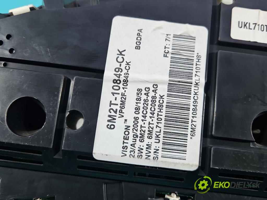 Ford Galaxy Mk2 2006-2015 2.0 tdci 131 HP manual 96 kW 1997 cm3 5- prístrojovka/ budíky 6M2T-10849-CK (Prístrojová doska)