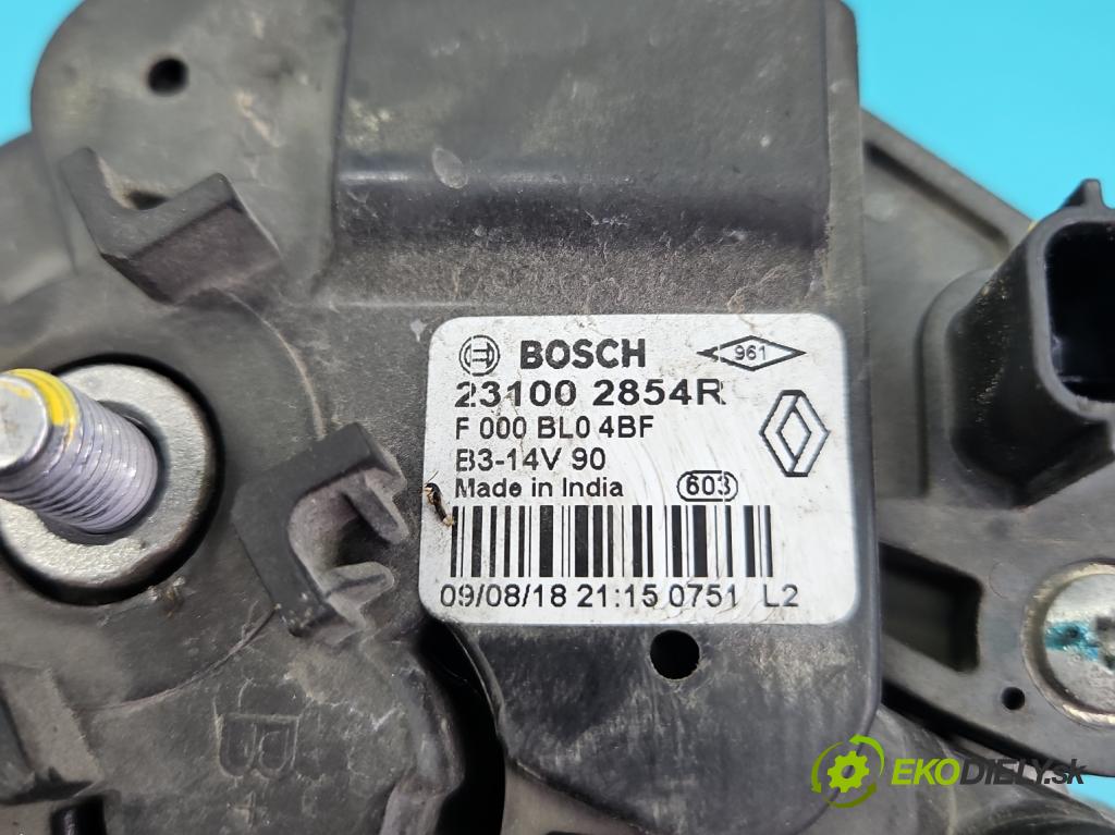 Dacia Sandero II 2012-2020 0.9 Tce 90 HP manual 66 kW 898 cm3 5- Alternator 231002854R (Alternátor)