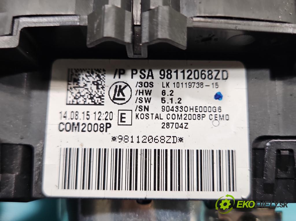 Peugeot 508 I 2010-2018 2.0 hdi 150 HP manual 110 kW 1997 cm3 4- prepínač komplex: 98112068ZD (Prepínacie páčky pod volantom)