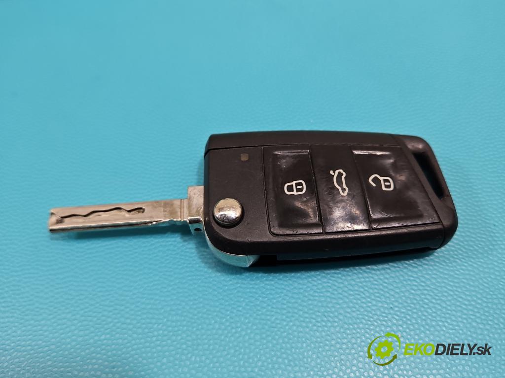 Skoda Fabia III 2014- 2021 1.4 tdi 105 HP manual 77 kW 1422 cm3 5- rukoväť predné ľavé mimo: 5N0837885H (Kľučka dverí vonkajšia predná ľavá)