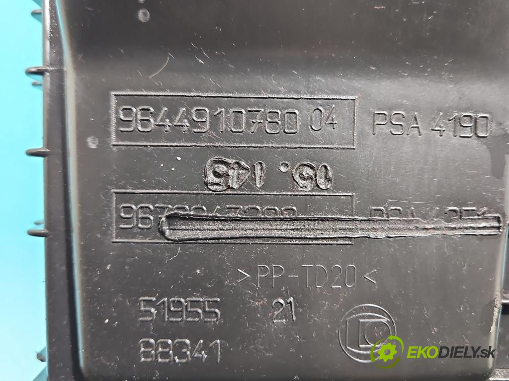 Peugeot 508 I 2010-2018 2.0 hdi 150 HP manual 110 kW 1997 cm3 4- obal filtra vzduchu 9644910780 (Obal vzduchového filtra)