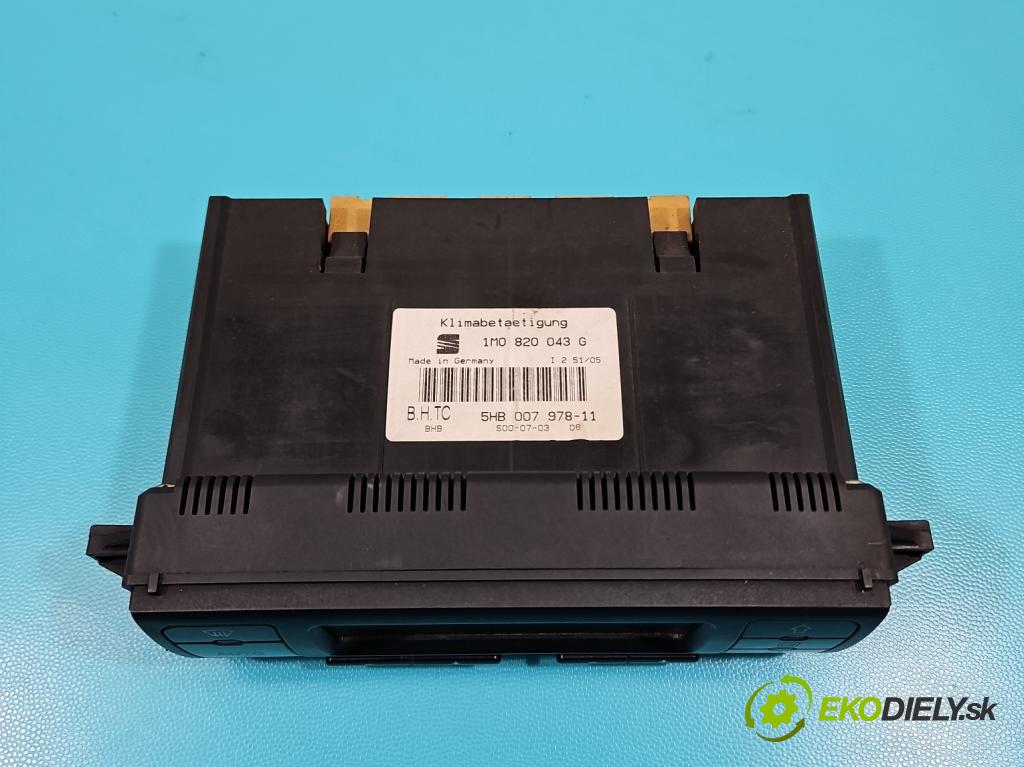 Seat Toledo II 1998-2004 1.8b 125 HP manual 92 kW 1781 cm3 4- panel kúrenia 1M0820043G