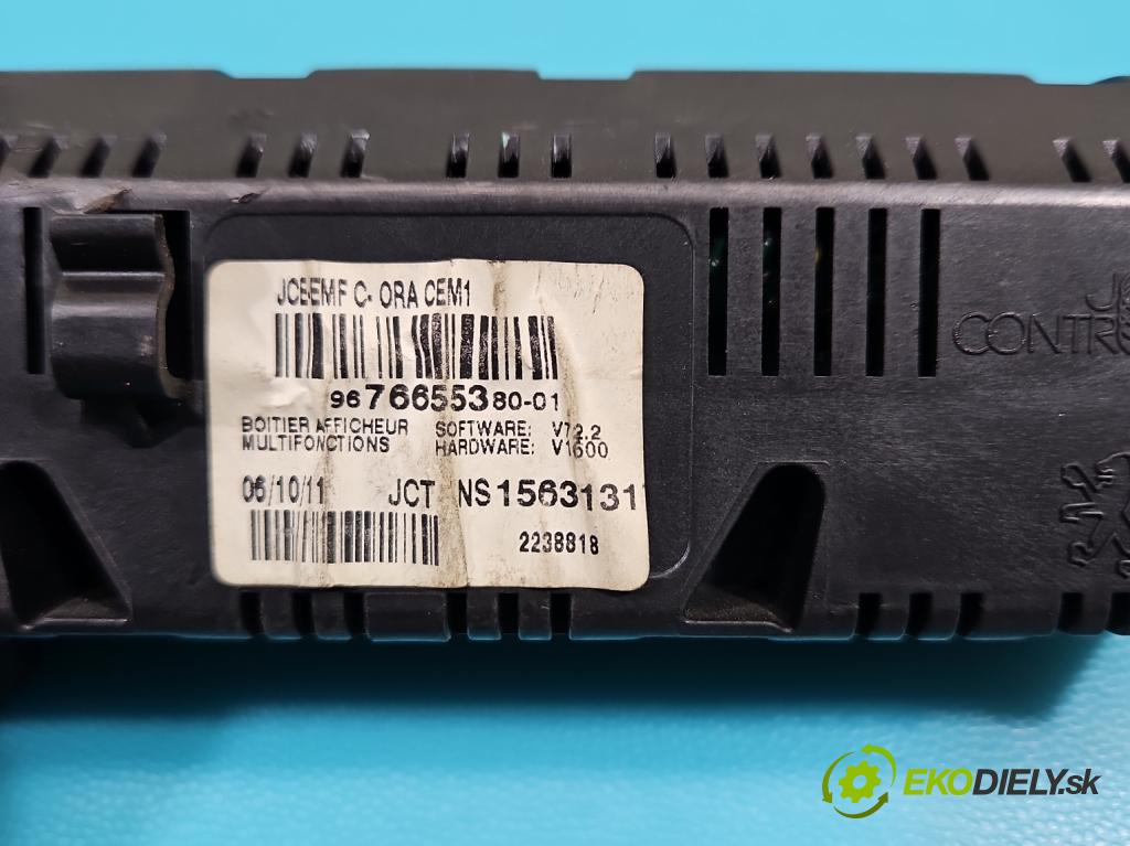 Peugeot 407 2.0 hdi 136 HP manual 100 kW 1997 cm3 5- Zobrazit: 9676655380 (Prístrojová doska)