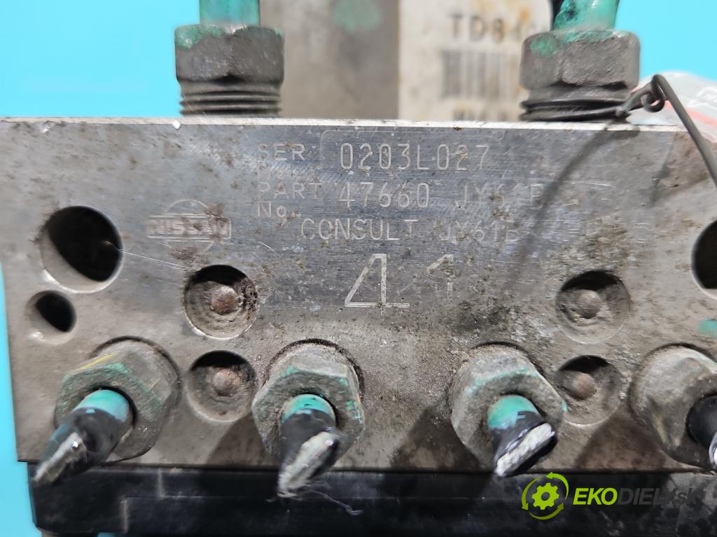 Renault Koleos I 2008-2016 2.0 dci 150 HP manual 110 kW 1995 cm3 5- čerpadlo abs 47660-JY61B (Pumpa ABS)