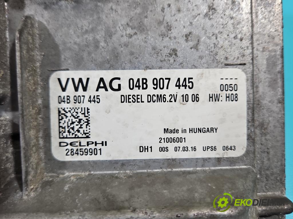 Skoda Fabia III 2014- 2021 1.4 tdi 105 HP manual 77 kW 1422 cm3 5- riadiaca jednotka motora 04B907445