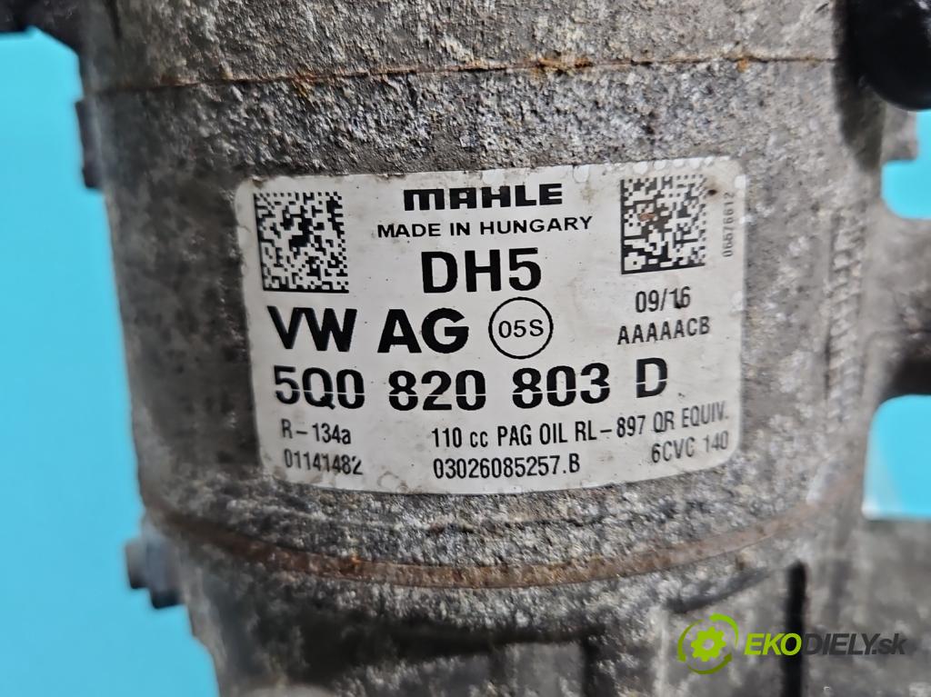 Skoda Fabia III 2014- 2021 1.4 tdi 105 HP manual 77 kW 1422 cm3 5- Kompresor: klimatizácie 5Q0820803D (Kompresor klimatizácie)