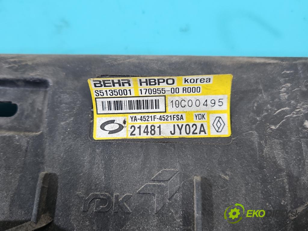 Renault Koleos I 2008-2016 2.0 dci 150 HP manual 110 kW 1995 cm3 5- Ventilátor chladiča 21481JY02A