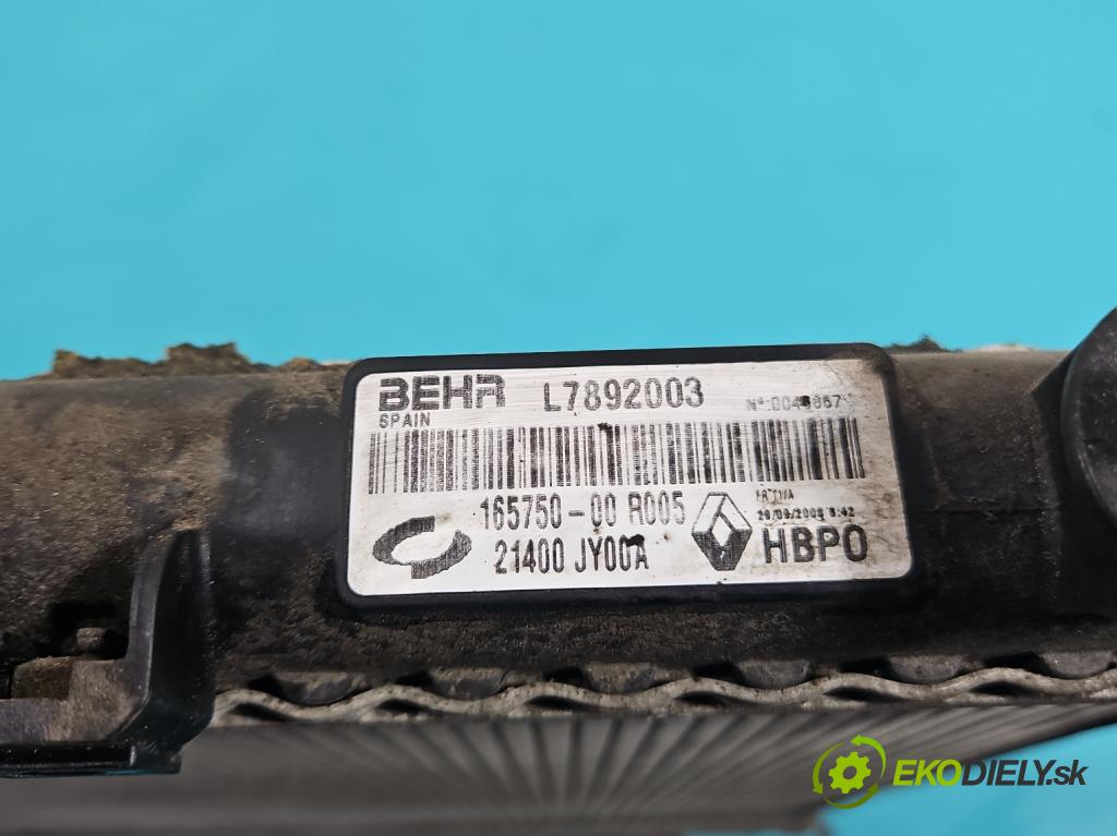 Renault Koleos I 2008-2016 2.0 dci 150 HP manual 110 kW 1995 cm3 5- chladič voda: 165750-00R005 (Chladič vody)