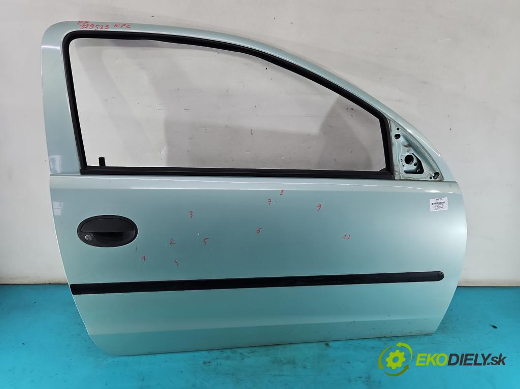 Opel Corsa C 2000-2006 1.0 12v 58 hp manual 43 kW 973 cm3 3- dveře přední pravé  (Klika dveří ostatní)