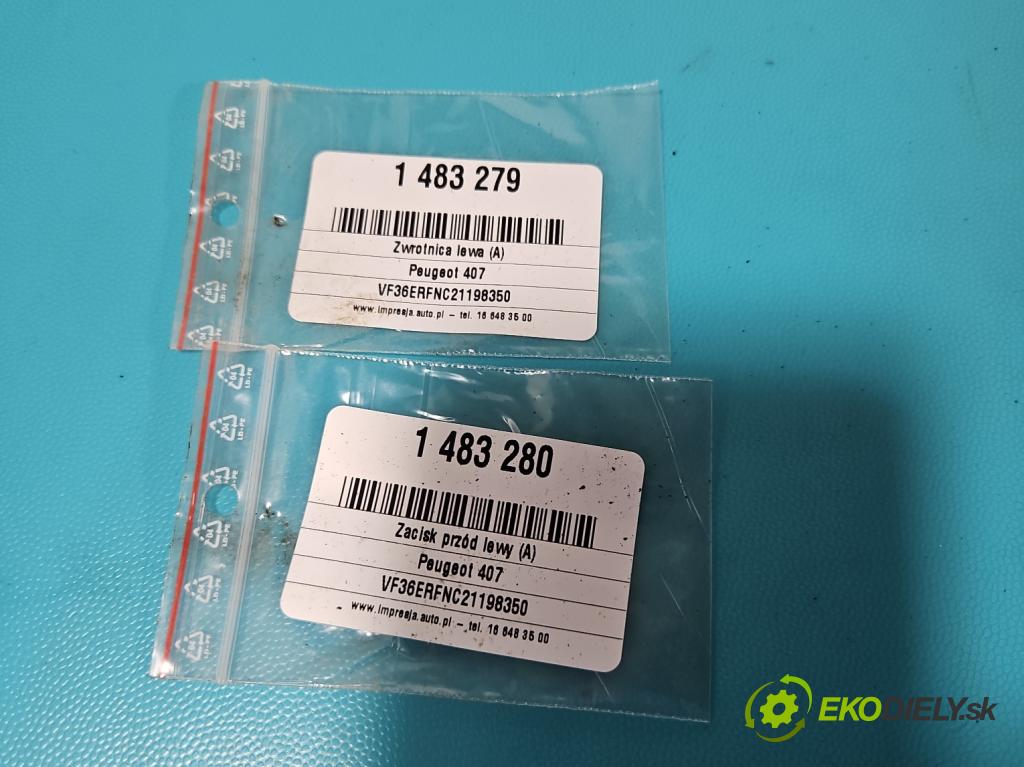 Peugeot 407 2.0 16V 140 hp manual 103 kW 1997 cm3 5- náboj levé  (Náboj kola)