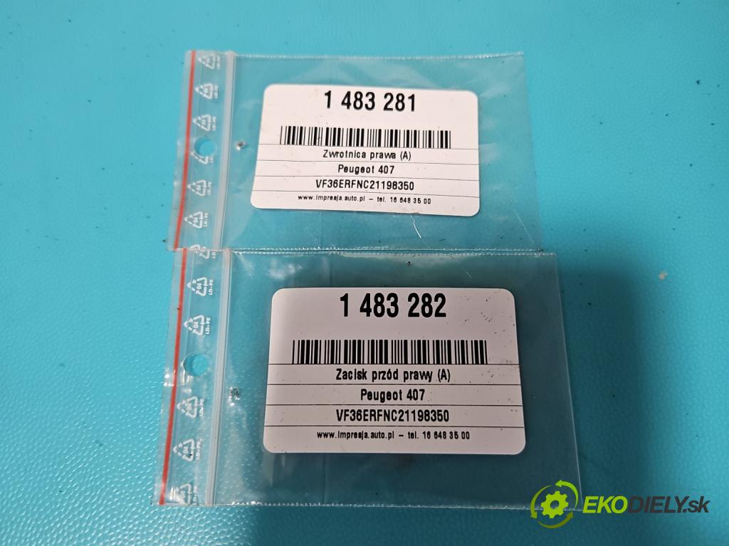 Peugeot 407 2.0 16V 140 hp manual 103 kW 1997 cm3 5- náboj pravé  (Náboj kola)