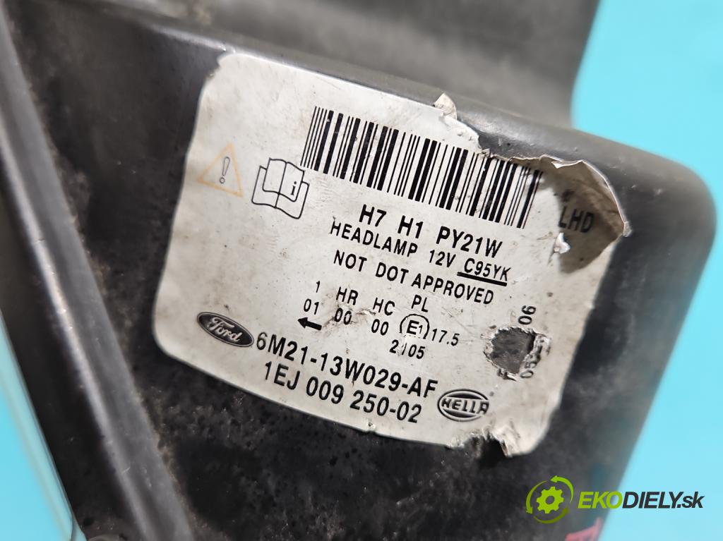 Ford Galaxy Mk2 2006-2015 2.0 tdci 131 HP manual 96 kW 1997 cm3 5- Reflektor: pravý 6M21-13W029-AF (Svetlo predné pravé)