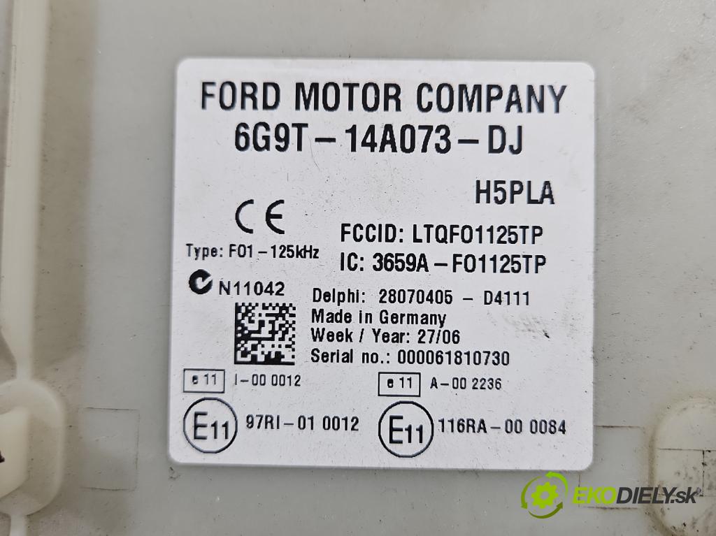 Ford Galaxy Mk2 2006-2015 2.0 tdci 131 hp manual 96 kW 1997 cm3 5- řídící jednotka 6G9T-14A073-DJ