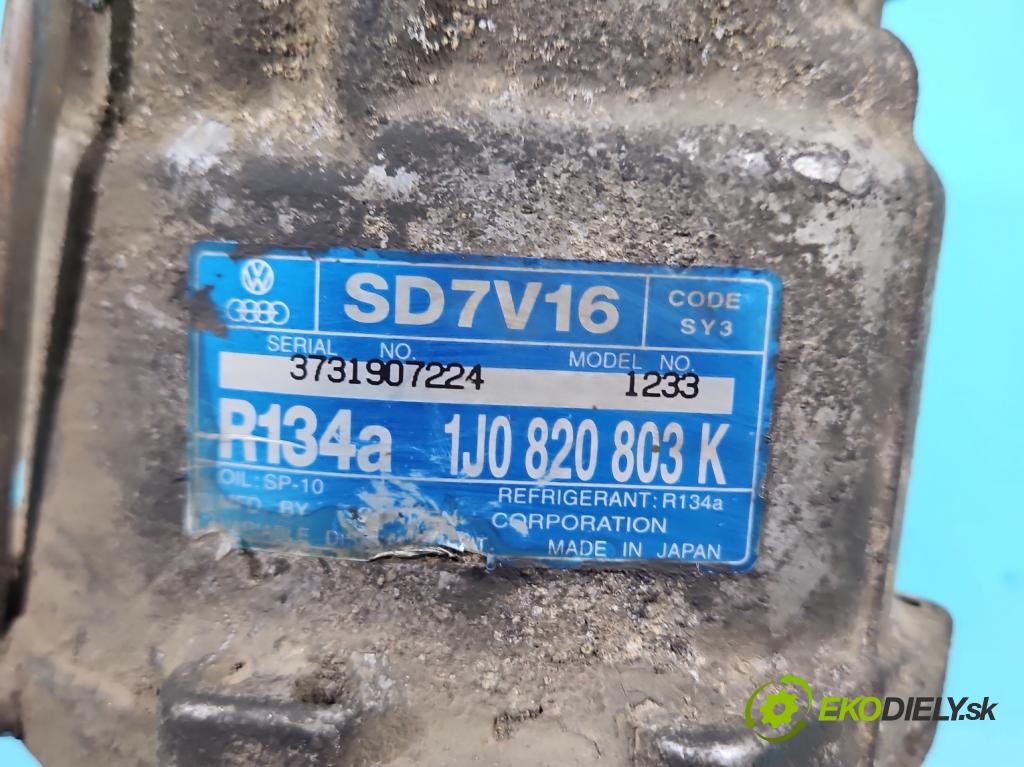 Seat Toledo II 1998-2004 1.8b 125 HP manual 92 kW 1781 cm3 4- Kompresor: klimatizácie 1J0820803K (Kompresor klimatizácie)