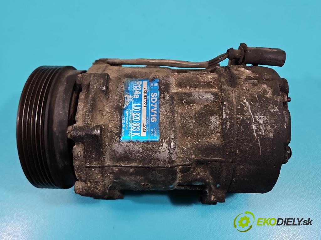 Seat Toledo II 1998-2004 1.8b 125 HP manual 92 kW 1781 cm3 4- Kompresor: klimatizácie 1J0820803K (Kompresor klimatizácie)