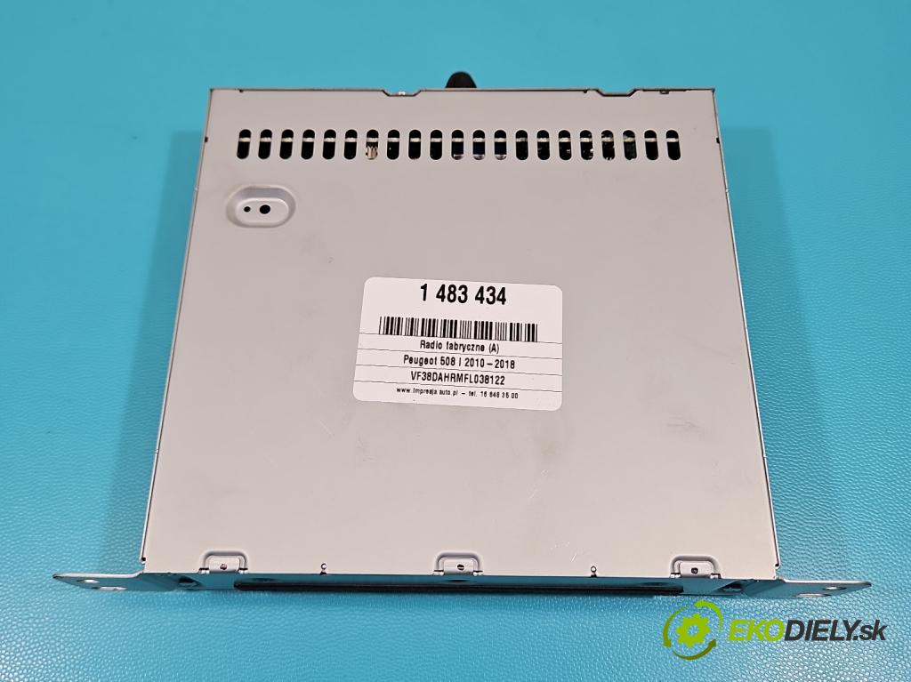 Peugeot 508 I 2010-2018 2.0 hdi 150 HP manual 110 kW 1997 cm3 4- Radio originál 9824656680