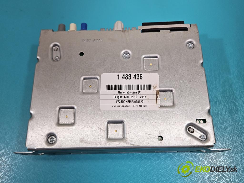 Peugeot 508 I 2010-2018 2.0 hdi 150 HP manual 110 kW 1997 cm3 4- Radio originál 9810475880