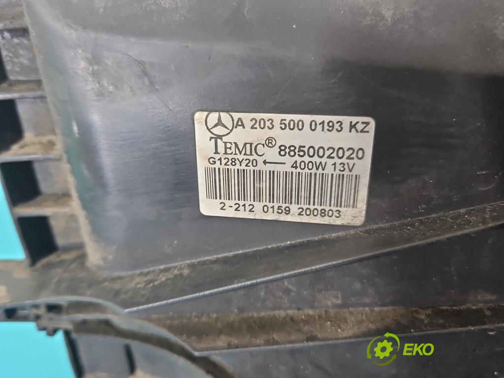 Mercedes C W203 2000-2007 2,2.0 cdi 143 HP manual 105 kW 2148 cm3 5- Ventilátor chladiča A2035000193