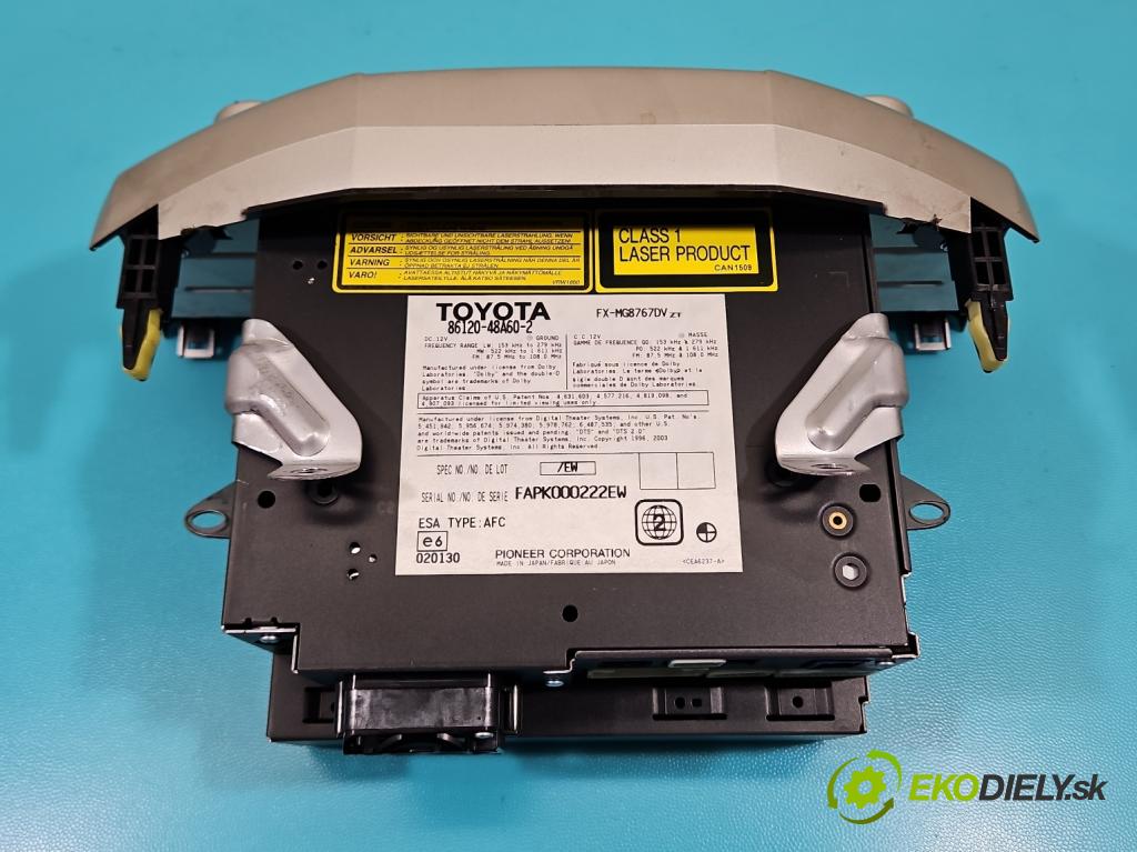 Lexus RX II 2003-2008 3.5 V6 automatic 203 kW 3456 cm3 5- Radio originál 86120-48A60-2