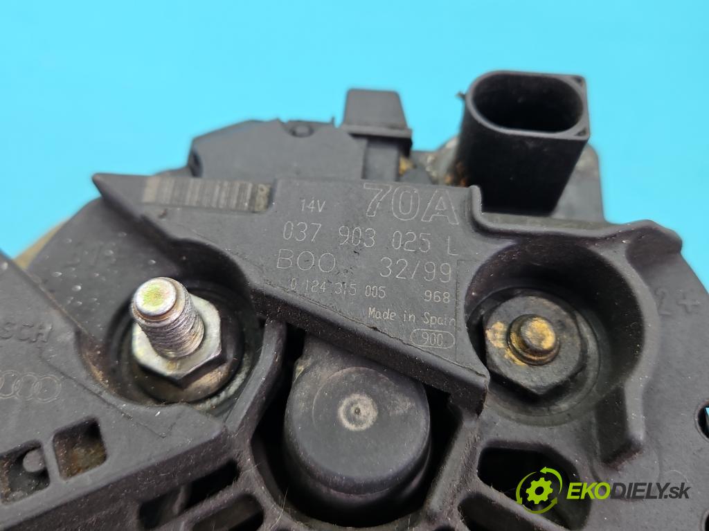 Vw Golf IV 1997-2003 1.4 16v 75 HP manual 55 kW 1390 cm3 5- Alternator 037903025L (Alternátor)