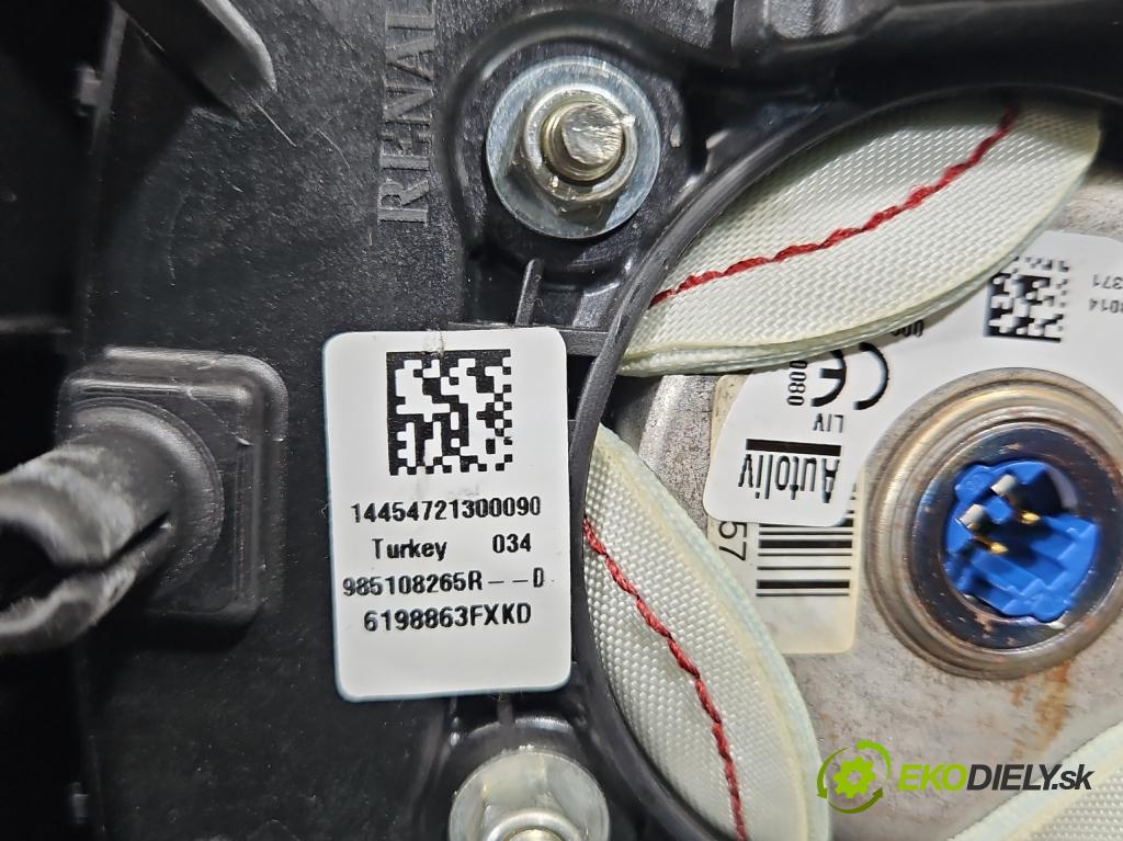 Renault Clio IV 2012-2020 0.9 Tce 90 HP manual 66 kW 898 cm3 5- airbag vzduch: Řidiči: 985108265R (Airbag)