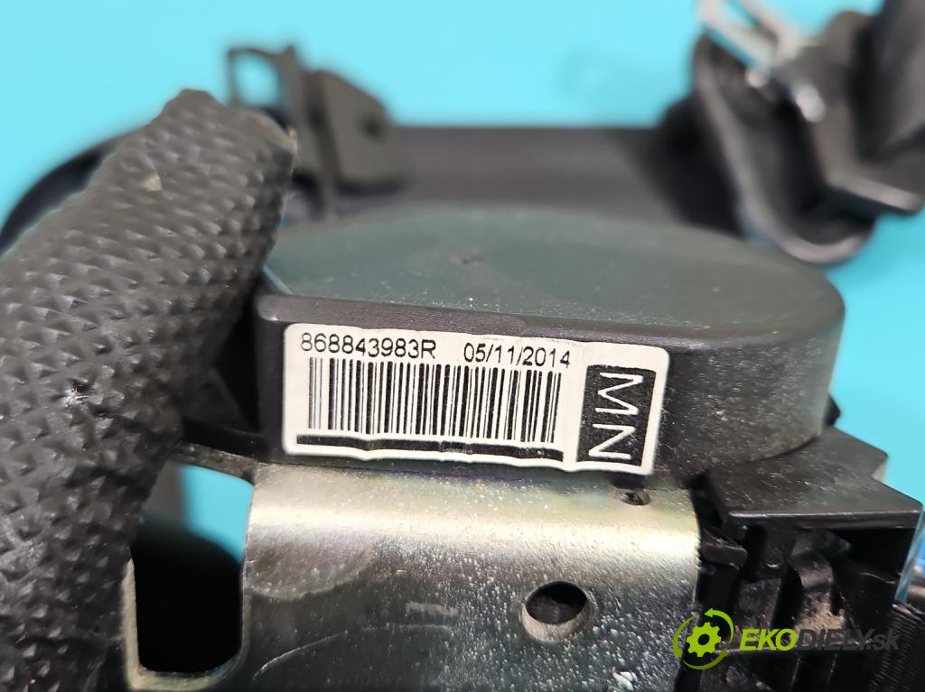 Renault Clio IV 2012-2020 0.9 Tce 90 HP manual 66 kW 898 cm3 5- pas bezpečnosť: predné pravý