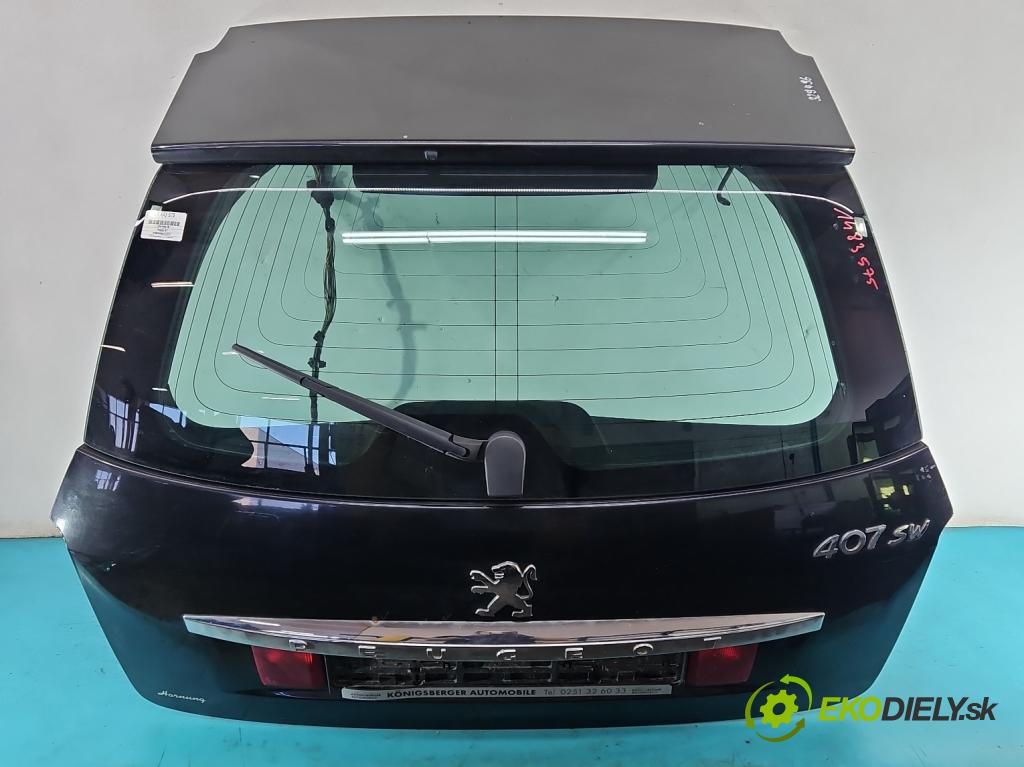 Peugeot 407 2.0 hdi 136hp manual 100 kW 1997 cm3 5- zadní kufrové dveře  (Zadní kapota (kufr))