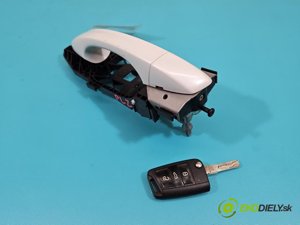 Vw Golf VII 2012-2020 1.4 TSI 150 HP automatic 110 kW 1395 cm3 5- rukoväť predné ľavé mimo: 5N0837885H (Kľučka dverí vonkajšia predná ľavá)