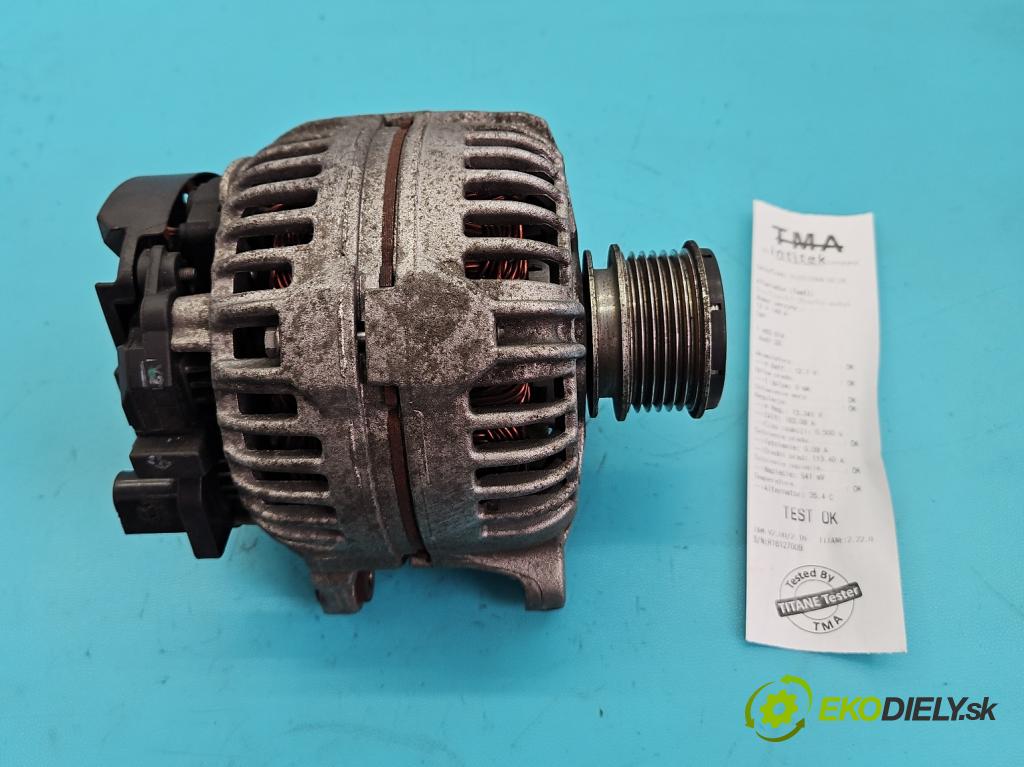 Audi Q3 2011-2018 2.0 tdi 177 HP automatic 130 kW 1968 cm3 5- Alternator 03L903023 (Alternátor)