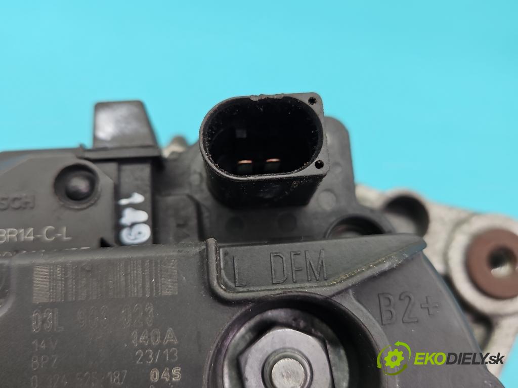 Audi Q3 2011-2018 2.0 tdi 177 HP automatic 130 kW 1968 cm3 5- Alternator 03L903023 (Alternátor)