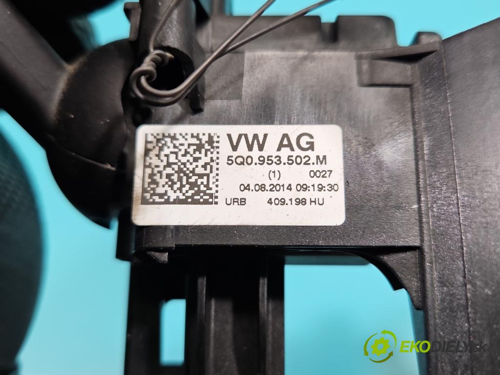 Vw Golf VII 2012-2020 1.4 TSI 150 HP automatic 110 kW 1395 cm3 5- prepínač komplex: 5Q0953502M (Prepínacie páčky pod volantom)