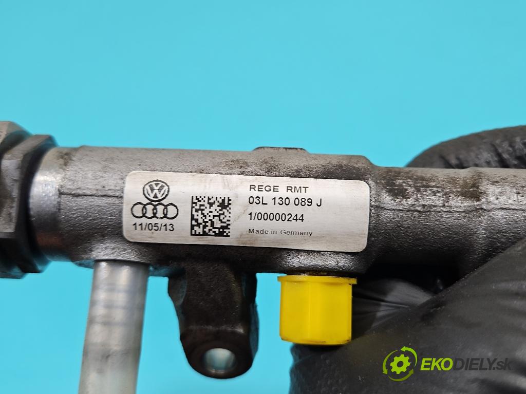 Audi Q3 2011-2018 2.0 tdi 177 HP automatic 130 kW 1968 cm3 5- lišta vstrekovacia 03L130089J (Vstrekovacia lišta)