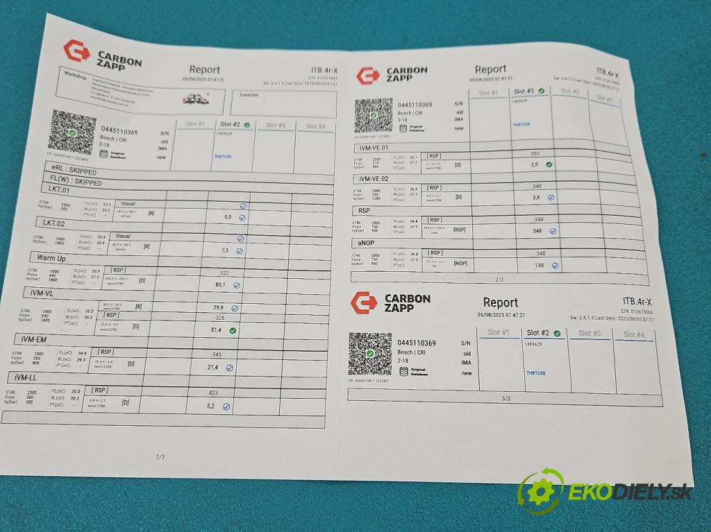 Audi Q3 2011-2018 2.0 tdi 177 HP automatic 130 kW 1968 cm3 5- vstrek 0445110369 (Vstrekovač paliva)