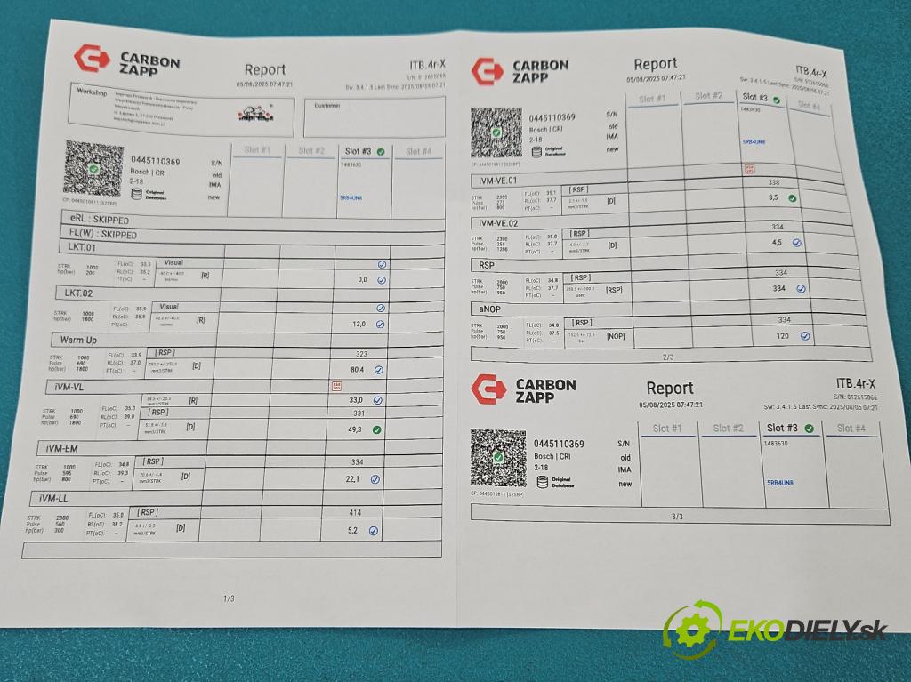 Audi Q3 2011-2018 2.0 tdi 177 HP automatic 130 kW 1968 cm3 5- vstrek 0445110369 (Vstrekovač paliva)
