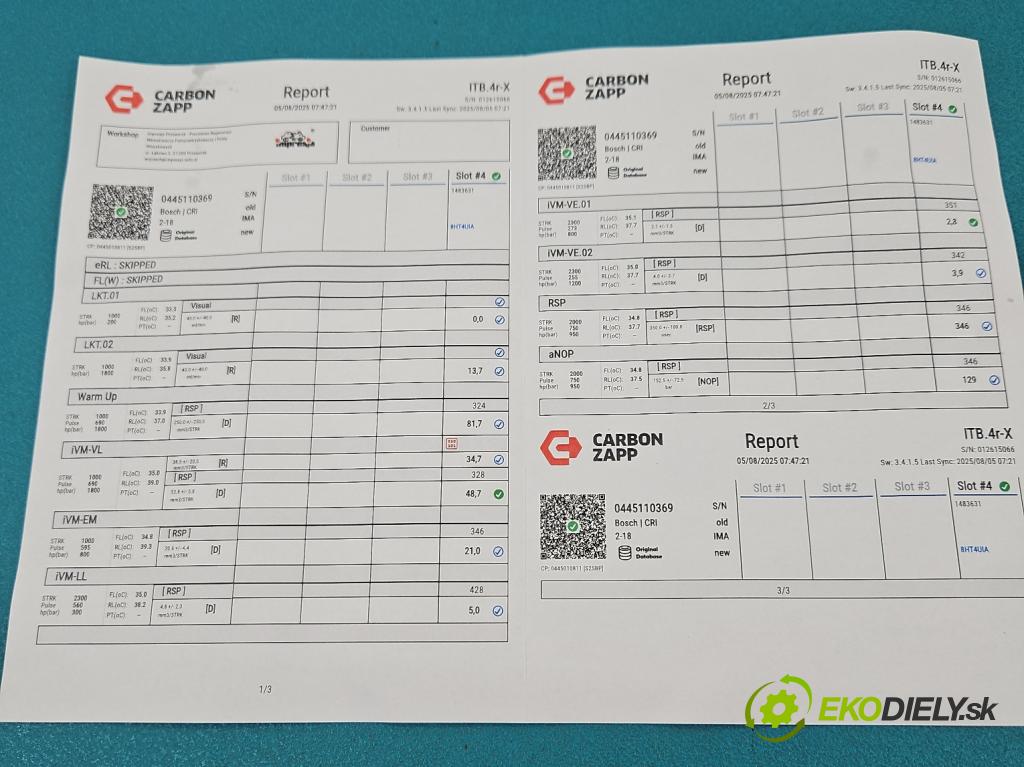 Audi Q3 2011-2018 2.0 tdi 177 HP automatic 130 kW 1968 cm3 5- vstrek 0445110369 (Vstrekovač paliva)
