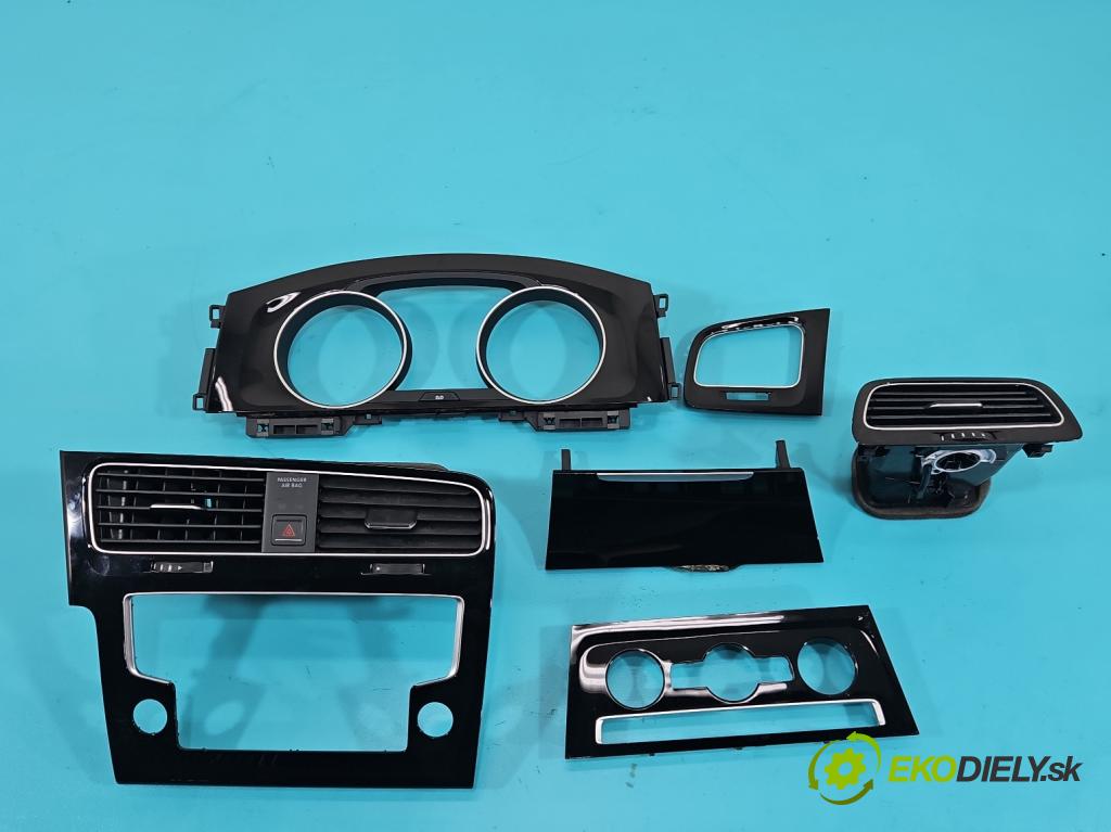 Vw Golf VII 2012-2020 1.4 TSI 150 HP automatic 110 kW 1395 cm3 5- Mřížka: kúrenia stredová 5G1863042 (Mriežka kúrenia (fukár))