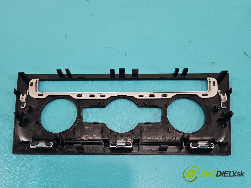 Vw Golf VII 2012-2020 1.4 TSI 150 HP automatic 110 kW 1395 cm3 5- Mřížka: kúrenia stredová 5G1863042 (Mriežka kúrenia (fukár))