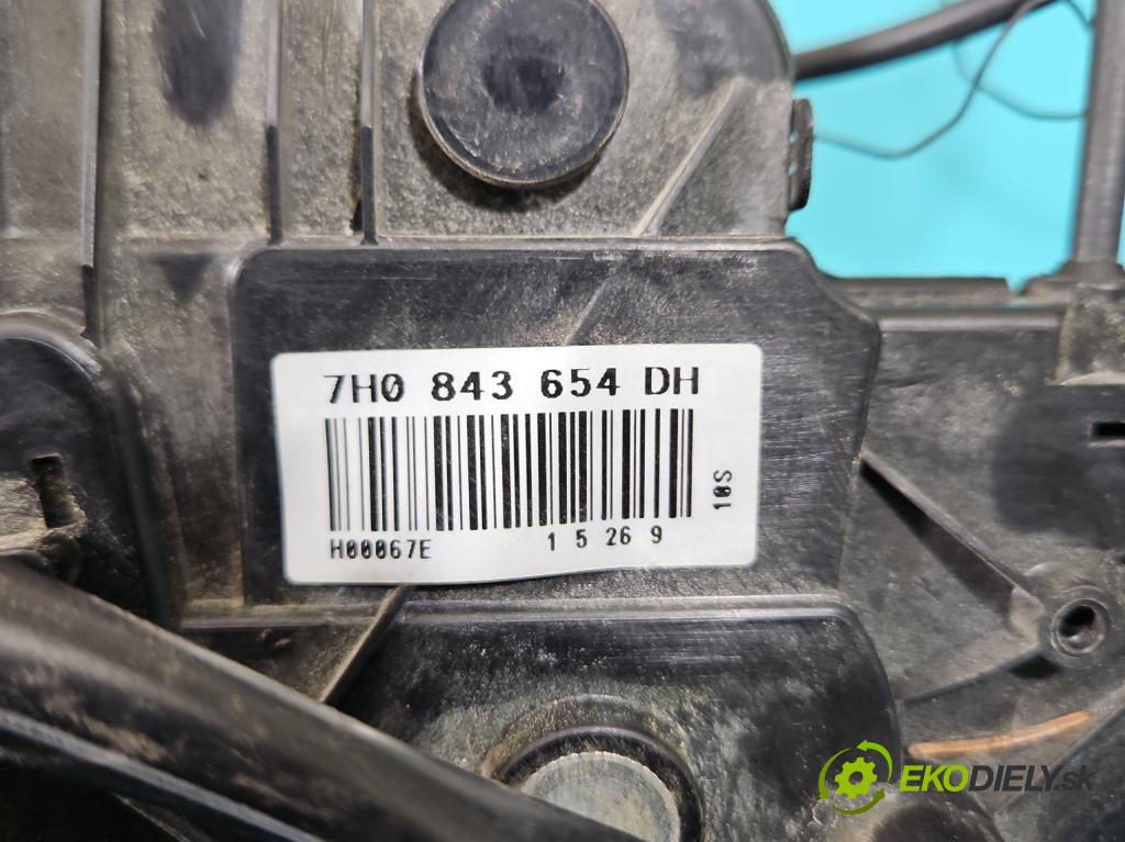 Vw Transporter T5 2003-2015 1.9 tdi BRR: 84KM manual 62 kW 1896 cm3 5- zámok zadné pravý 7H0843654DH