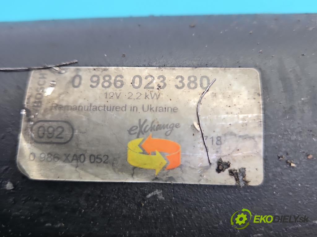 Ford Galaxy Mk2 2006-2015 2.0 tdci 131 hp manual 96 kW 1997 cm3 5- startér: 0986023380 (Startér)